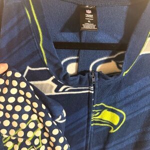 NFL Team Apparel Men's Blue Fleece Onesie